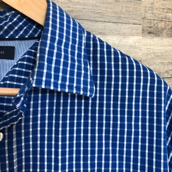 Tommy Hilfiger Blue Cotton Button Down Shirt Large - Picture 2 of 8